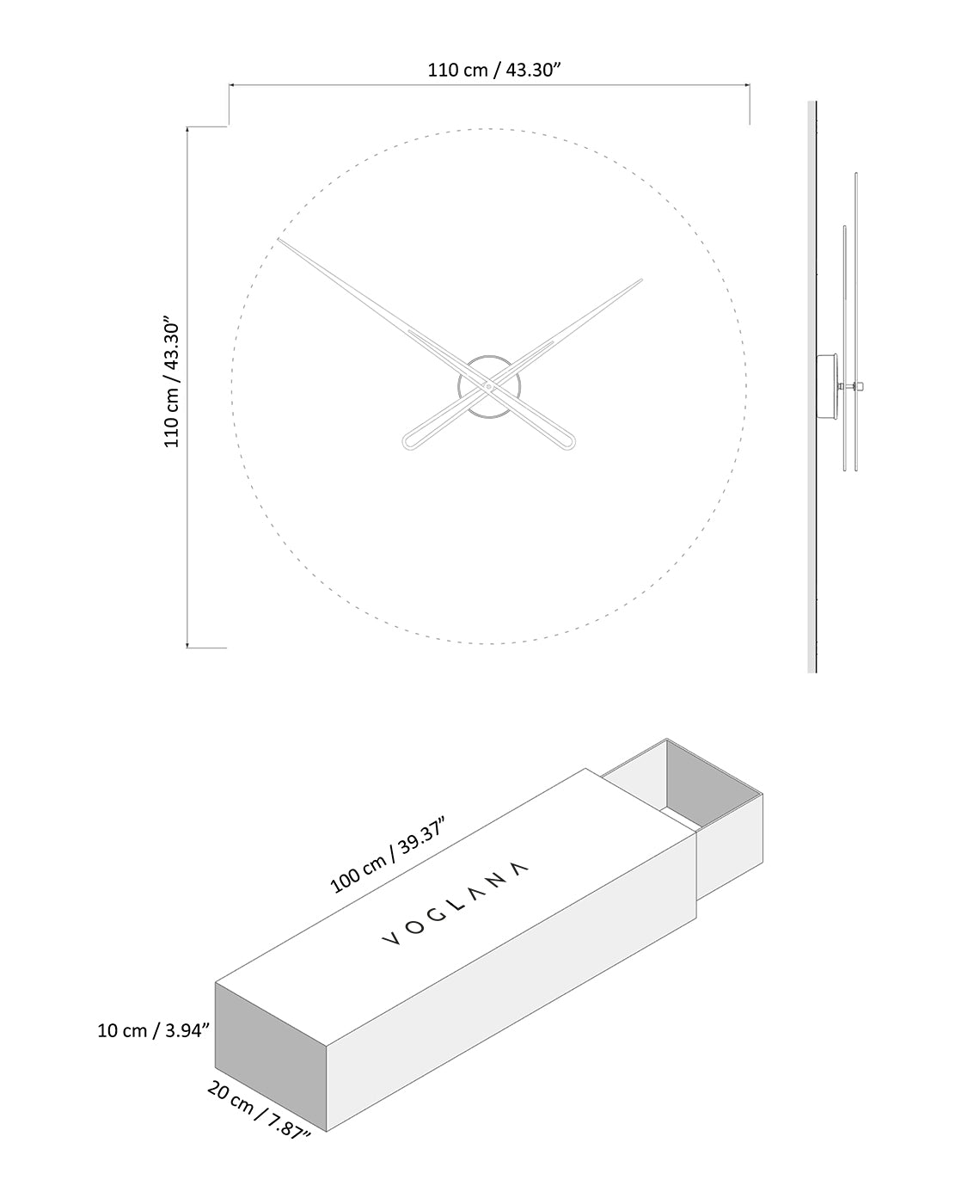 Size chart for Vivo 110